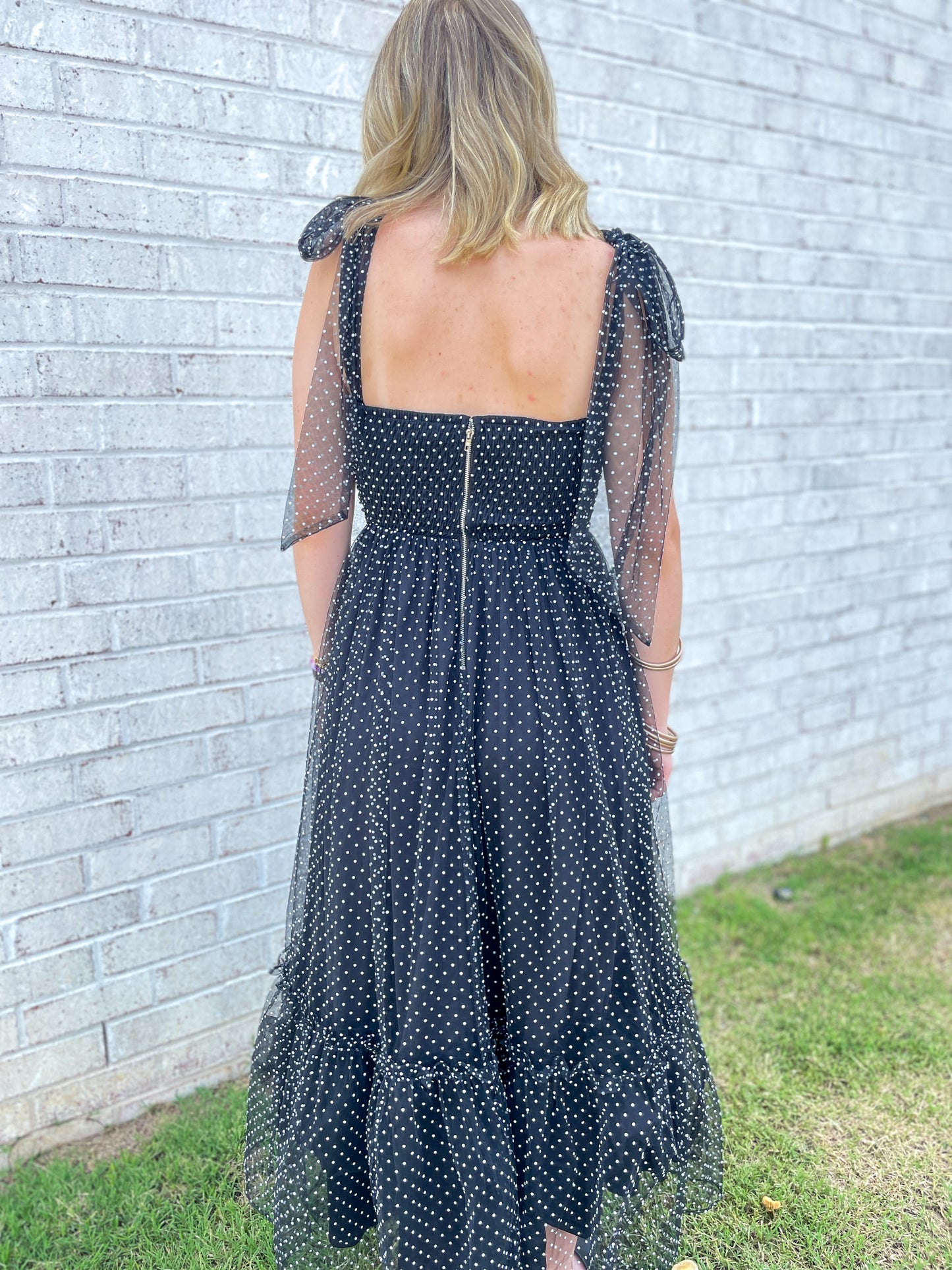 Kristen Polka Dot Midi