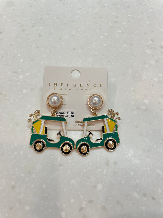 Golf Cart Earrings