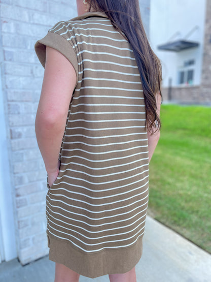 Isabella Quarter Zip Sweater Dress