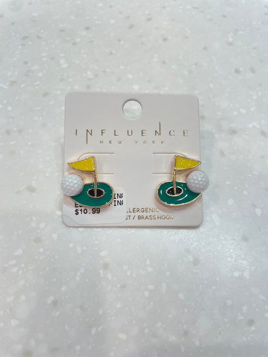 Hole in One Stud Earrings