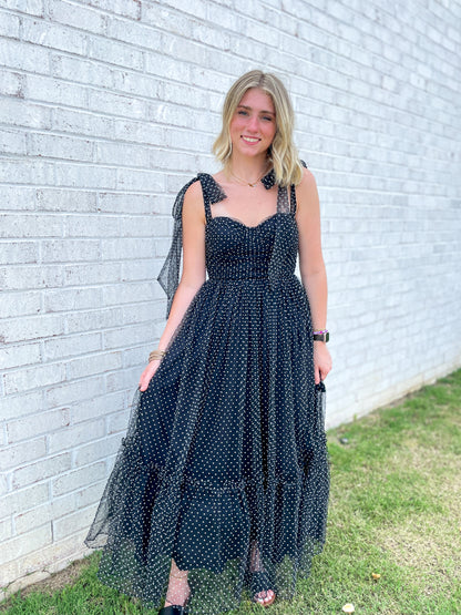 Kristen Polka Dot Midi