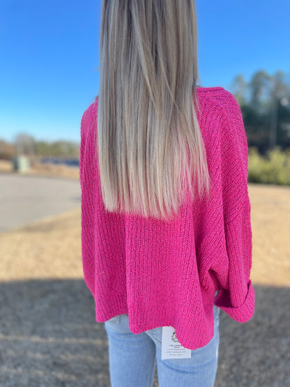 Lilly Knit Oversized Cropped Sweater