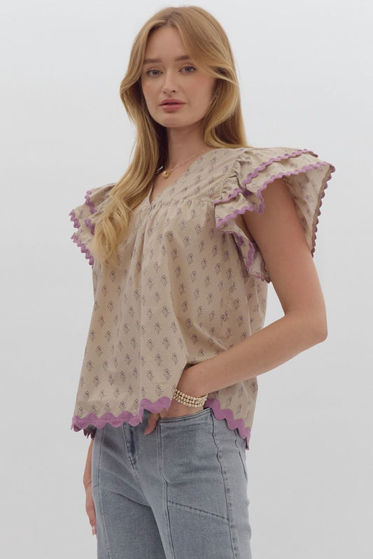 Maggie Flutter Sleeve Top