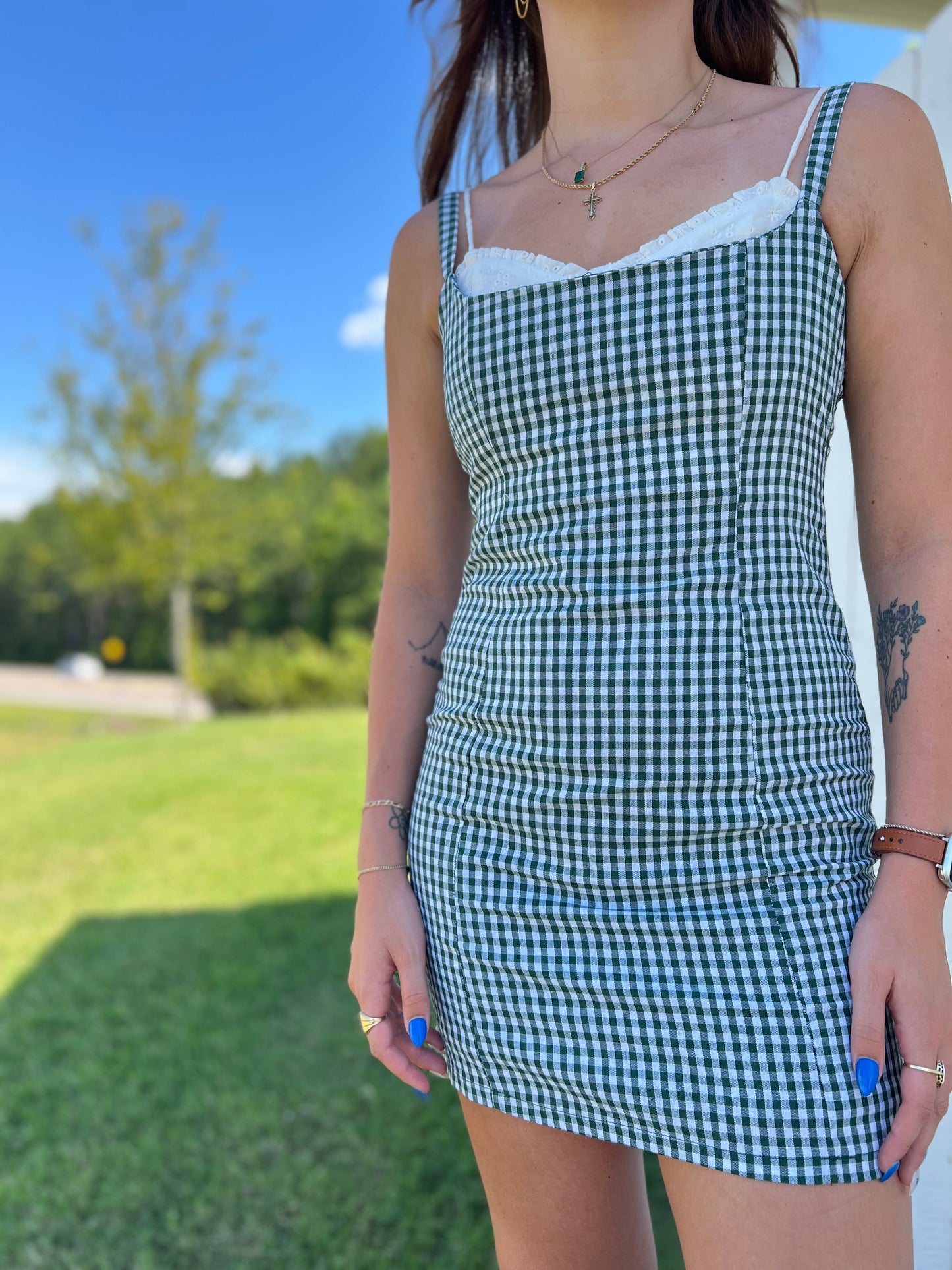 Shelby Gingham Mini Dress